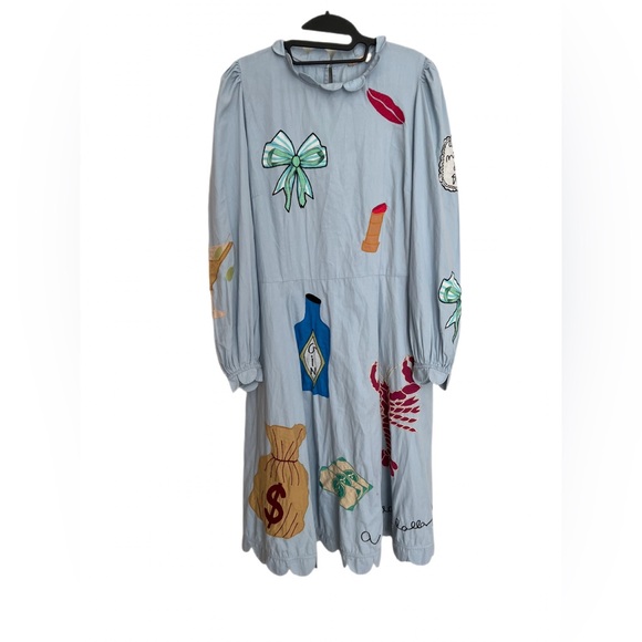 green emerald velvet dress - Embroidered Dress - Multi